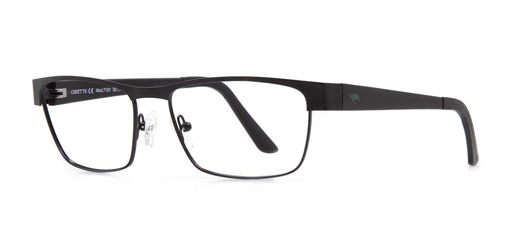 CARETTA Eyeglasses Teenage,Adult Man Rectangular Full-Rimmed Metal Unfiltered CRTTA 7151.55-C.M06